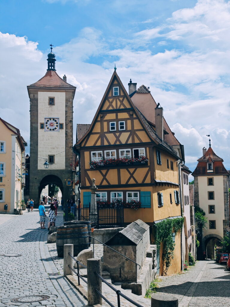 Das berühmte Plönlein in Rothenburg ob der Tauber